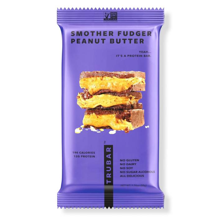 Trubar - Protein Bars Smother Fudger Peanut Butter, 1.76oz