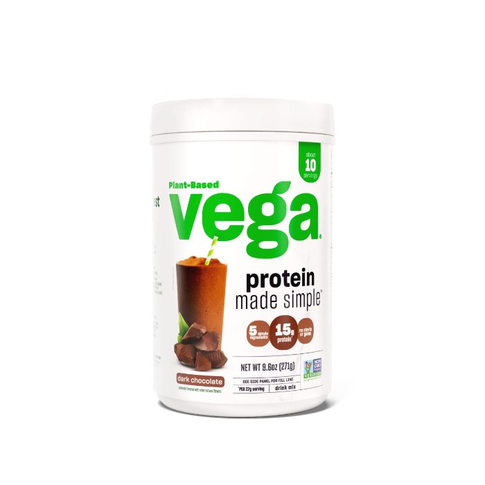 Vega - Protein - Dark Chocolate, 9.6oz (Pack of 3)