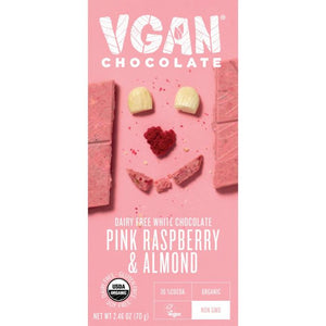 VGAN - White Chocolate Pink Raspberry & Almonds, 2.46oz