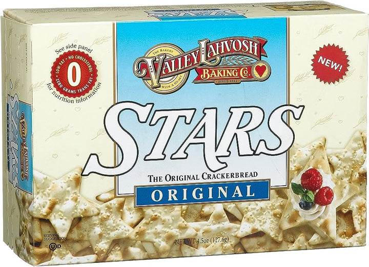 Valley Lahvosh Cracker Star Original 4.5 Oz - Pack Of 12