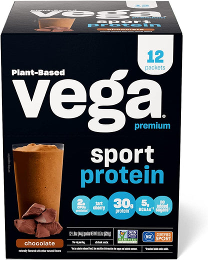 Vega - Protein Performance - Chocolate, 1.6oz (Pack of 12)