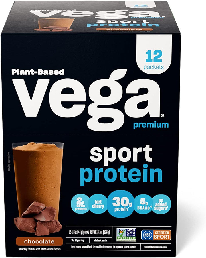 Vega Sport Protein Chocolate 1.6 Oz - Pack Of 12