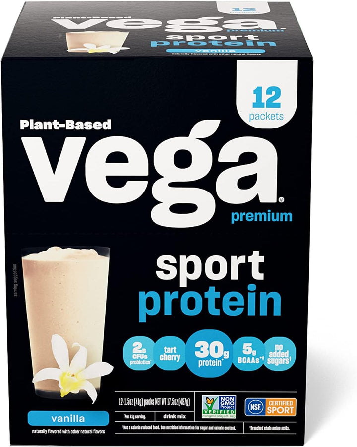 Vega Sport Protein Vanilla Pkt 1.5 Oz - Pack Of 12