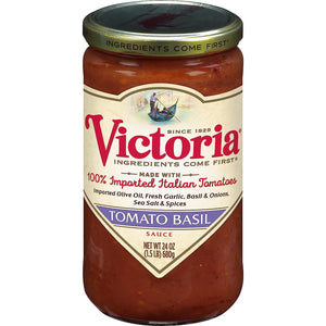 Victoria Sauce Tomato Basil 24oz - Pack Of 6