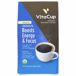 VitaCup - Ground Coffee, 10oz | Pack of 6