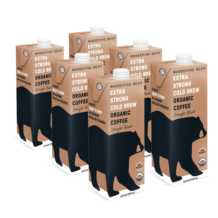 Wandering Bear Coffee Coffee Cold Brew Black 32 Fo - (Pack of 6)