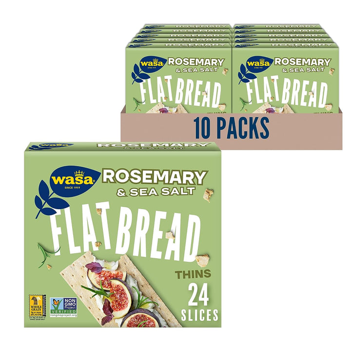 Wasa Thins Rosemary & Salt 6.7 Oz - Pack Of 10