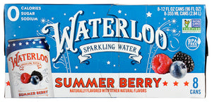 Waterloo Sparkling Water Water Sprkl Summerbr 96 Fo - Pack Of 3