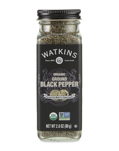 Watkins Ssnng Black Pepper Ground Org 2.8 Oz - Pack Of 3