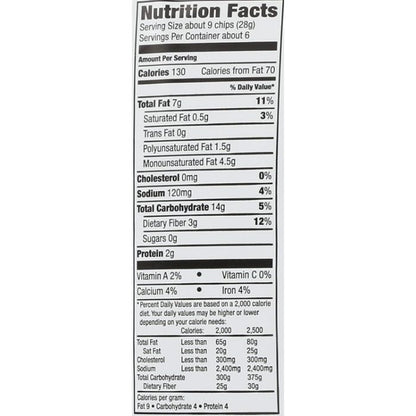 Way Better Snacks - Whole Grain Tortilla Chips Sweet Chili, 5.5oz - Back