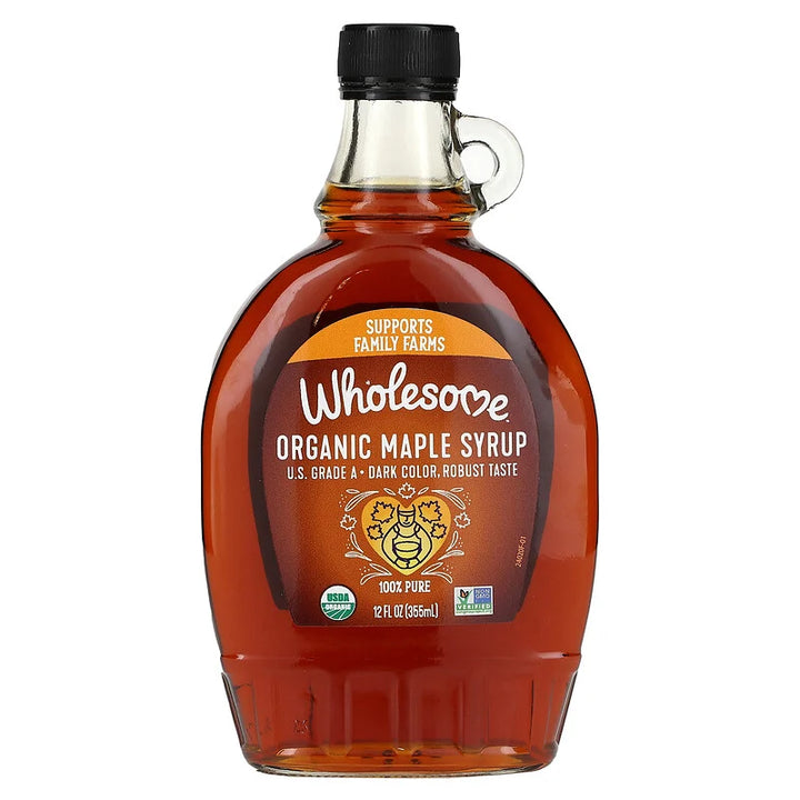 Wholesome Syrup Dark Maple Org 12 Fo - Pack Of 12