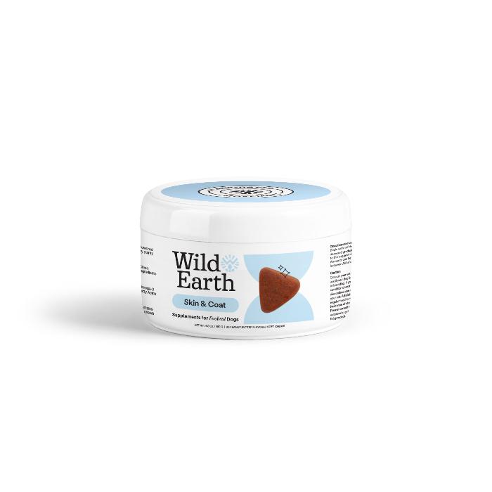 Wild Earth - Skin & Coat Dog Supplements, 60pc