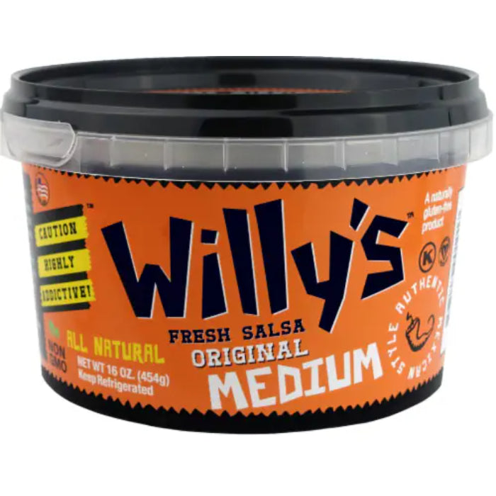 Willys Fresh Salsa - Salsa, 16oz | Multiple Flavors | Pack of 6