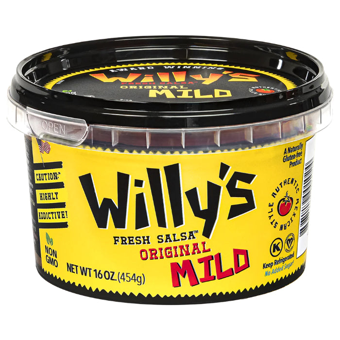 Willys Fresh Salsa - Salsa, 16oz | Multiple Flavors | Pack of 6