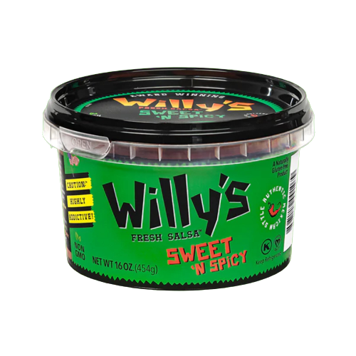 Willys Fresh Salsa - Salsa, 16oz | Multiple Flavors | Pack of 6