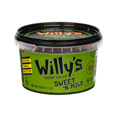 Willys Fresh Salsa - Salsa, 16oz | Multiple Flavors | Pack of 6