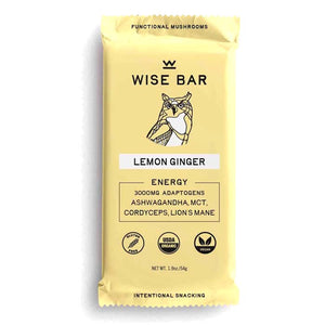Wise Bar - Bar Lemon Ginger, 1.9oz | Pack of 12