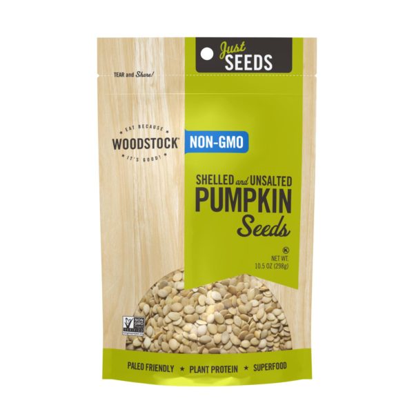 Woodstock Seeds Pumpkin Shell Unsalted 10.5 Oz - Pack Of 8