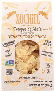 Xochitl Chip Corn White Salted Org 12 Oz - Pack Of 10