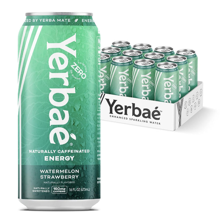 Yerbae Water Sprkl Watermelon Strawberry 16 Oz - Pack Of 12