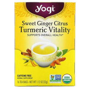 Yogi Tea - Tea Sweet Ginger Citrus Organic, 16bags | Pack of 6