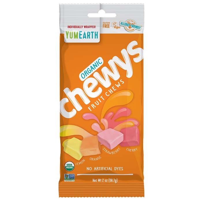 YumEarth - Organic Ginger Candy Chews, 2 Oz (Pack of 12)