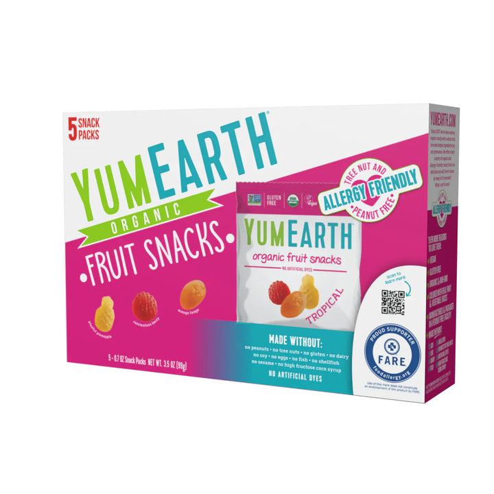 Yumearth Fruit Snack Trop Org 3.5 Oz - Pack Of 6