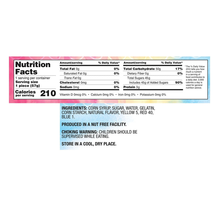 Yummallo Marshmallow Rnbow Jmbo Sw 2 Oz - Pack Of 25