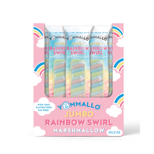 Yummallo Marshmallow Rnbow Jmbo Sw 2 Oz - Pack Of 25