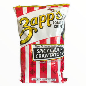 Zapps Chips Spicy Cajun 4.75 Oz - Pack Of 12