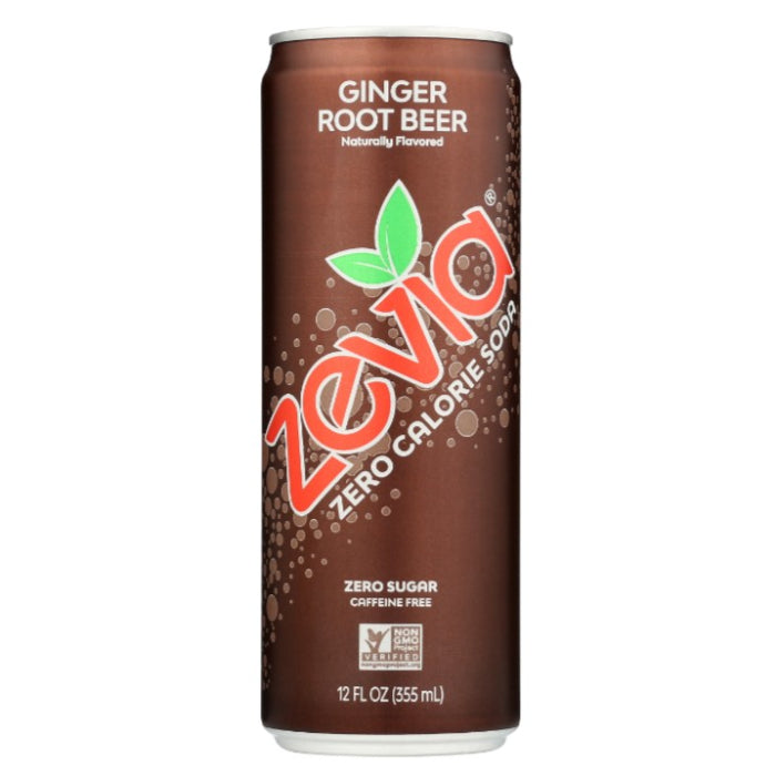 Zevia Soda Ginger Root Beer 12 Fo - Pack Of 12