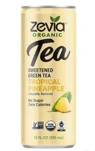 Zevia Green Tea Tropical Pineapple Org 12 Fo - Pack Of 12