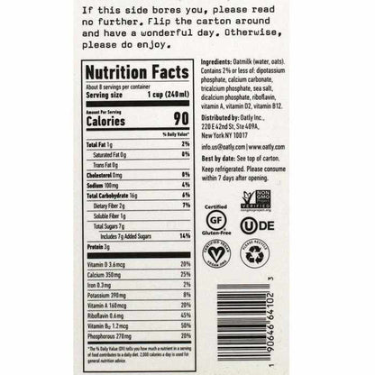 Oatly - Low Fat Oat Milk, 64oz