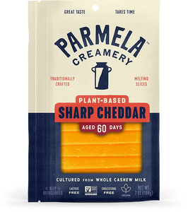 Parmela Creamery - Vegan Sharp Cheddar Cheese Slices, 7oz