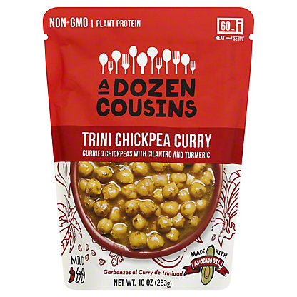 A Dozen Cousins - Trini Chickpea Curry, 10oz | Pack of 6 - PlantX US