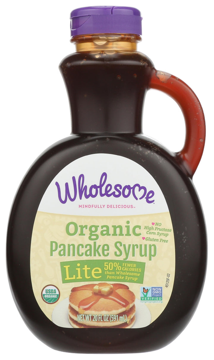 Wholesome Sweeteners Organic Pancake Syrup Lite 20 Fl Oz
 | Pack of 6 - PlantX US