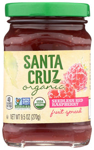 Santa Cruz Fruit Spread, Red Raspberry, 9.5 oz
 | Pack of 6