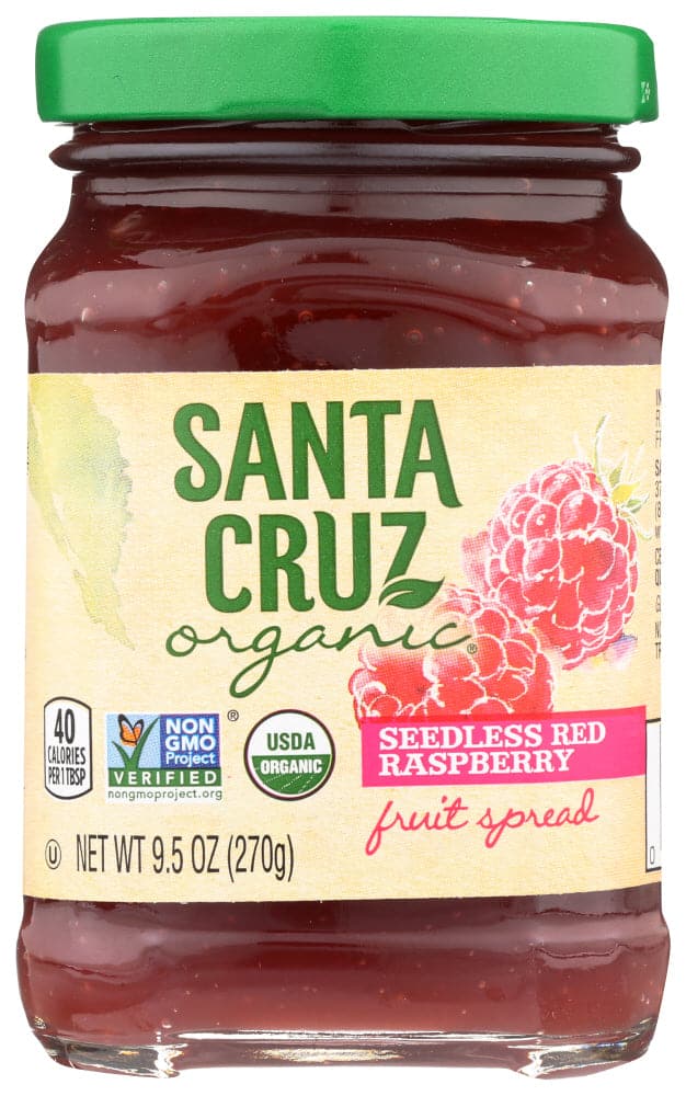 Santa Cruz Fruit Spread, Red Raspberry, 9.5 oz
 | Pack of 6 - PlantX US
