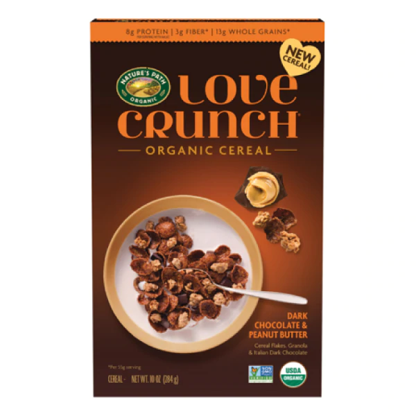 Nature's Path - Love Crunch - Cereal Dark Chocolate & peanut butter, 10oz - PlantX US