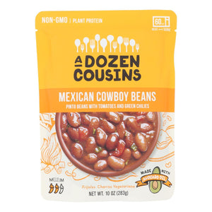 A Dozen Cousins - Mexican Cowboy Pinto Beans, 10 oz  | Pack of 6
