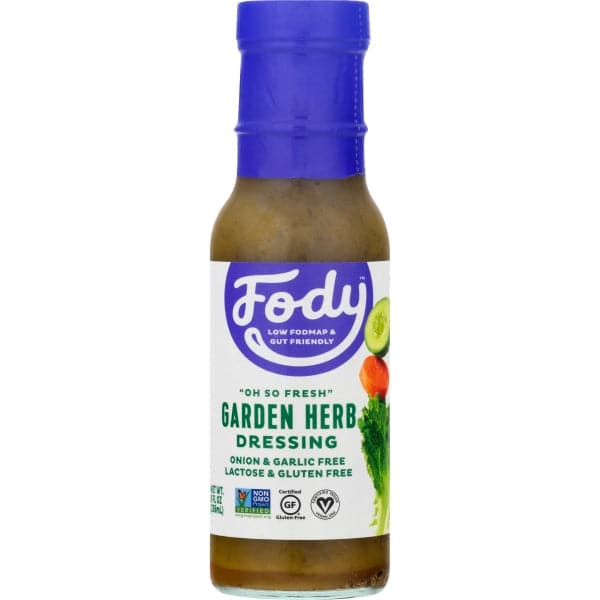 Fody Food Co - Garden Herb Dressing, Low FODMAP, 8oz | Pack of 6 - PlantX US