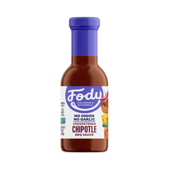 Fody Food Co - Unsweetened Chipotle BBQ Sauce, 12oz | Pack of 6 - PlantX US