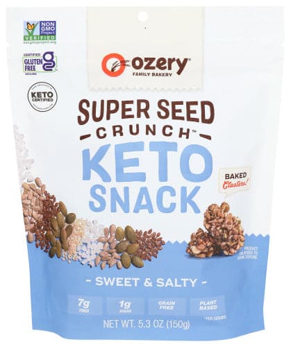 Ozery Bakery, Super Seed Crunch Sweet & Salty Snack Mix, 5.3 Ounce | Pack of 6 - PlantX US
