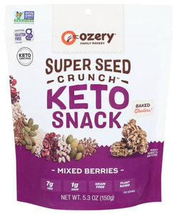 Ozery Bakery - Super Seed Crunch Mixed Berries, 5.3 ounce | Pack of 6