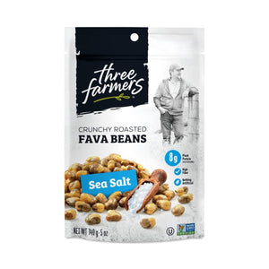 Three Farmers Roasted Fava Beans, Sea Salt 5 Oz
 | Pack of 6