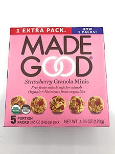 Made Good - Organic Granola Minis Strawberry, 4.25 oz
 | Pack of 6