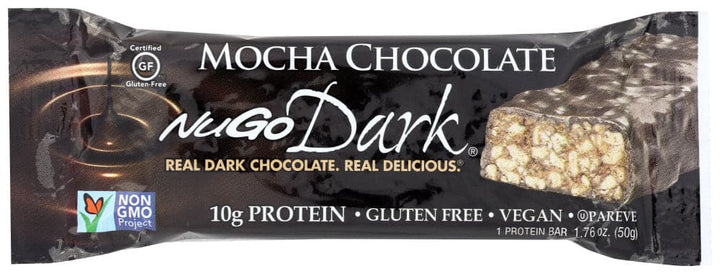 Nugo Dark Mocha Chocolate Bar, 1.76 oz
 | Pack of 12 - PlantX US