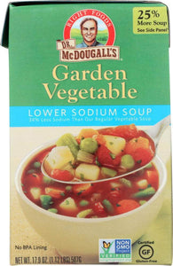 Dr. McDougall's - Lower Sodium Soup Garden Vegetable 17.9 Fl Oz | Pack of 6