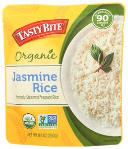 Tasty Bite Organic Jasmine Rice 8.8 Oz | Pack of 12