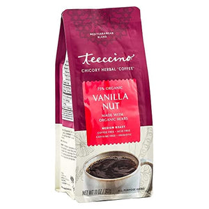 Teeccino Mediterranean Herbal Coffee - Vanilla Nut - 11 Oz
 | Pack of 6